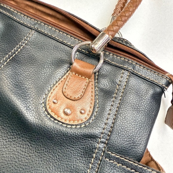 Relic Black and Brown Shoulder Bag with Double Handles - Picture 4 of 5